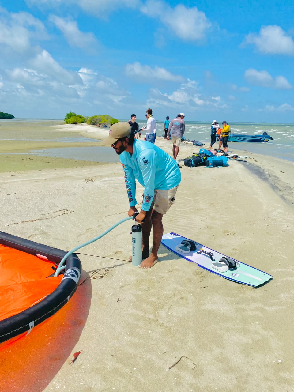 Kiteboards ready on the beach – kitesurfing in Kalpitiya, Sri Lanka (photo 22)